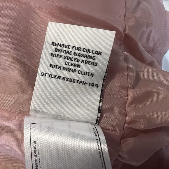 Urban Republic Pink Faux Leather Jacket w removable fur collar, Size 2T - Picture 13 of 15